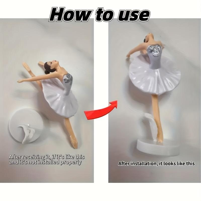 Adorable Ballerina Statue, Made of PVC Material, Requires No Electricity - Perfect for Decorating Home Living Room, Bedroom, Off