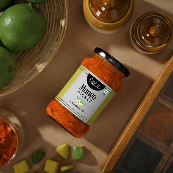 Soul Mango Pickle 380g - Tangy Tropical Bliss in Sunflower Oil