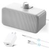 Evinof Wired Personal TV Speaker with Volume Control, 5m Cable, Gray