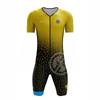 Combinaison de Triathlon Homme Combinaison Intégrale Maillot Skinsuit Cyclisme Vélo Vêtements Anti-éclaboussures Ensembles Tricotés Vitesse Combinaison Culotte VTT Homme
