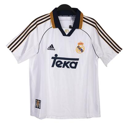 Adidas Real Madrid Fashion Comfortable Versatile Short-Sleeved Football Shirt for Men - White