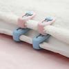 6Pcs Cute Bear Quilt Holder Clip Needleless & Seamless Fastener for Duvet Firmly Prevent Slip Universal Bed Sheet Clips Non-slip Blanket Fixed Buckles