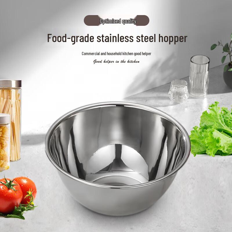 Jiwanggu 201 Thickened Stainless Steel Deep Bowl