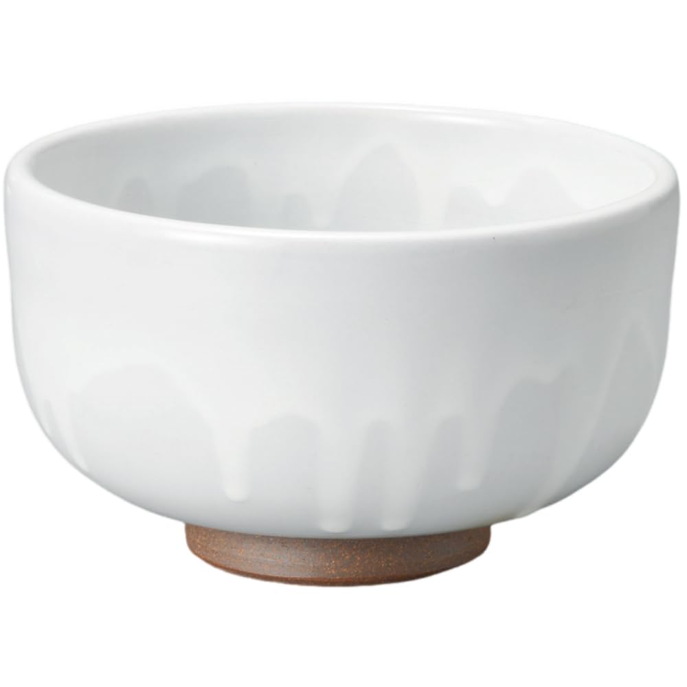 Matcha Cosmetic Kiritate Mino Made in Japan Ale-net Bowl, Powder-Brushed Bowl, Ceramic, Ware,