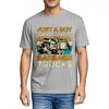 Unisexs Top Printed Boys Short Sleeve Tshirt Plus Size Just A Boy Who Loves Garbage Trucks Comfort Male Top Tees Everyday Tee
