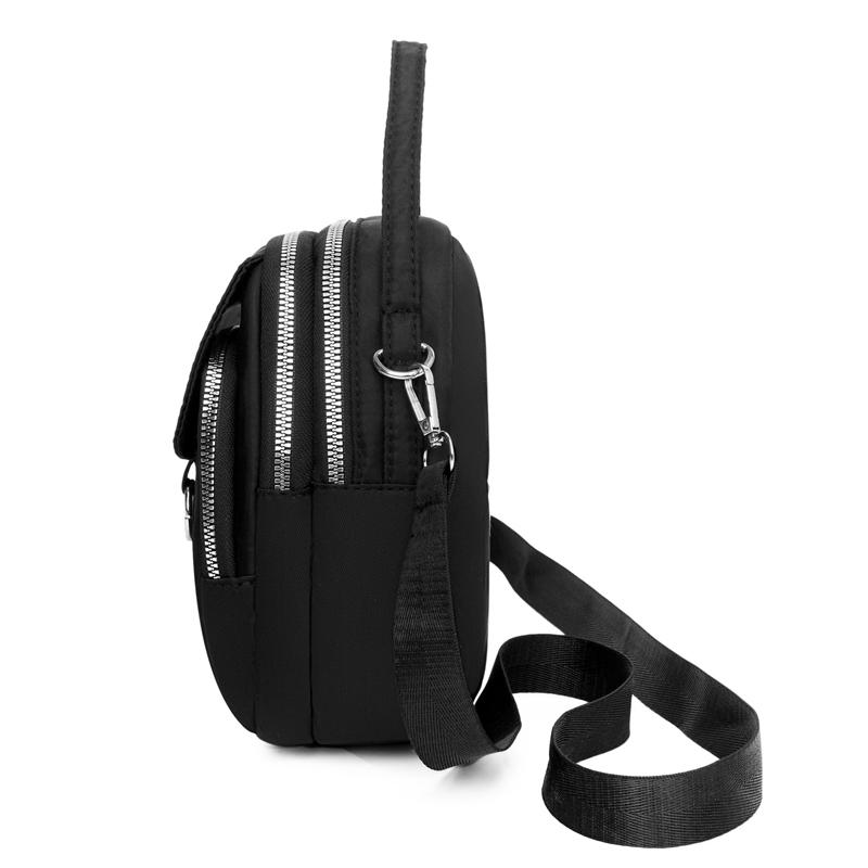 Water-Resistant Women's Crossbody Bag - Adjustable Strap  Zip Closure Minimalist Design Durable Polyester Lining