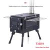 OEING Portable Carbon Steel Tent Wood Stove