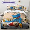 Wogi  Pattern Bedding Quilt Set  Home Decoration  Gift (1 * duvet cover + 2 * pillowcase  without core)