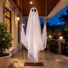 Gruselige Geisterlaterne Halloween-Dekoration Große Schaukel mit LED-Lichterkette Festliche Beleuchtung Batteriebetriebene Figur für Außenbereich Innenbereich