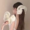Ribbon Big Flower Hair Claw Clip Chiffon Fabric Hair Grips New Hair Barrettes Headwear