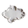 Vintage Ceramic Embossed Dessert Plate, Cake/Western Fruit Bowl, Retro Jewelry Display