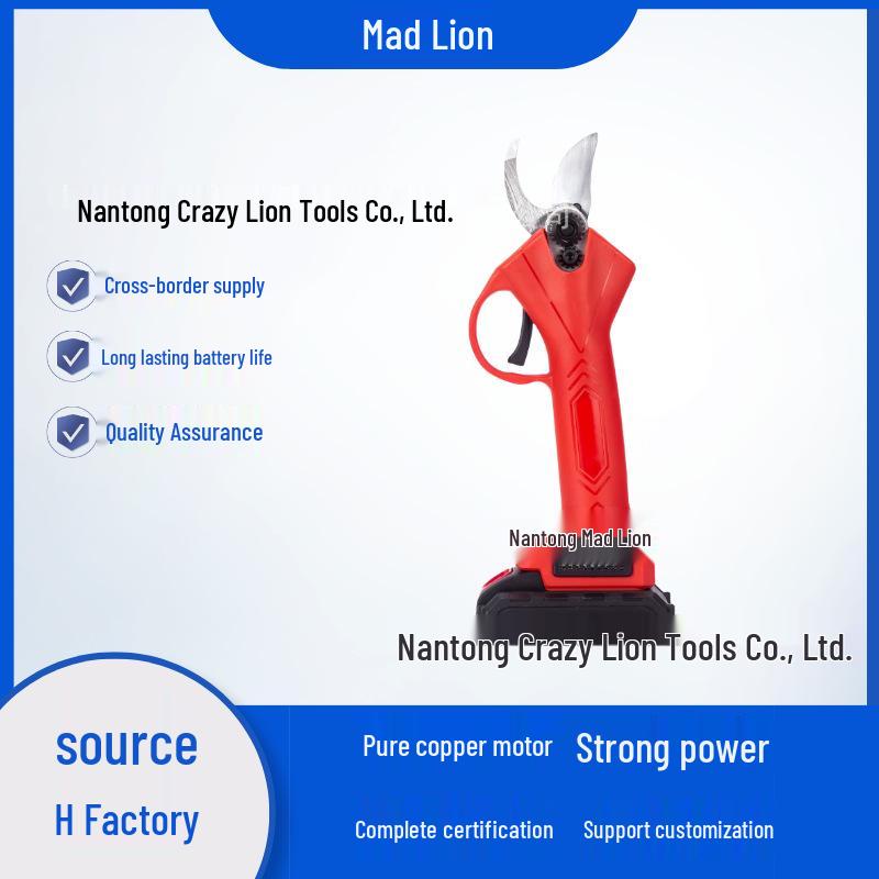 Custom Rechargeable Electric Pruning Shears with Handheld Lithium Battery One Battery Set