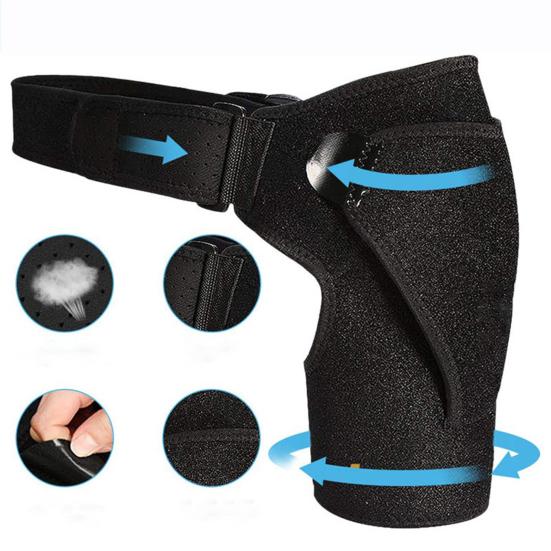 Compression Shoulder Brace Soft High Elastic Adjustable Pain Relief Shoulder Strap Workout Rotator Cuff Support Brace