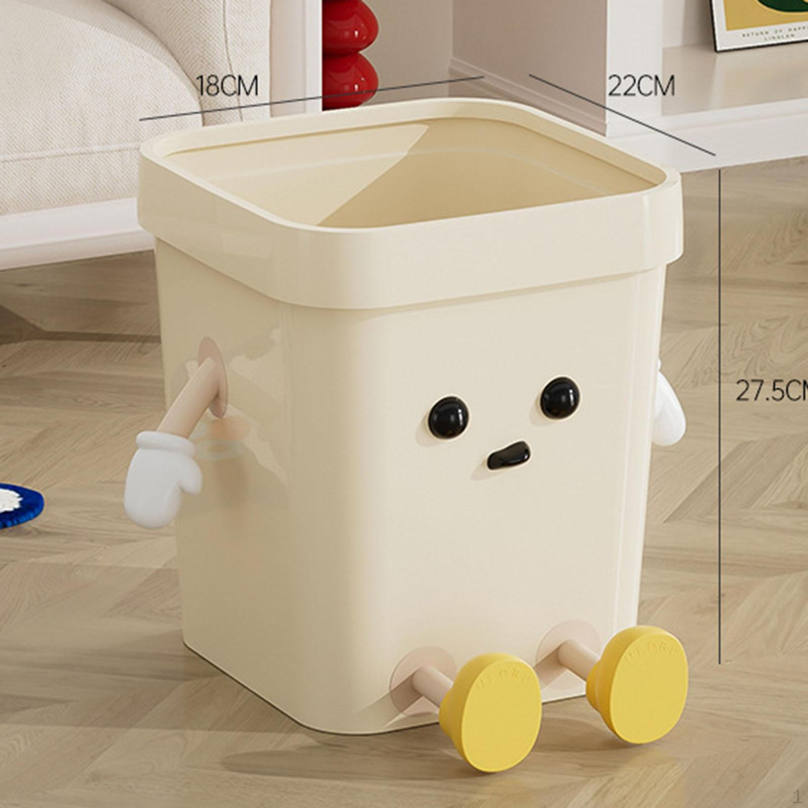 

Креативный мусорный бак с открытым верхом, прочный мультифункциональный милый мусорный бак для общежития, Medium Sitting