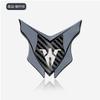 Huodi electric motorcycle metal logo changed to decorative label heat-resistant shield stainless steel new badge windshield