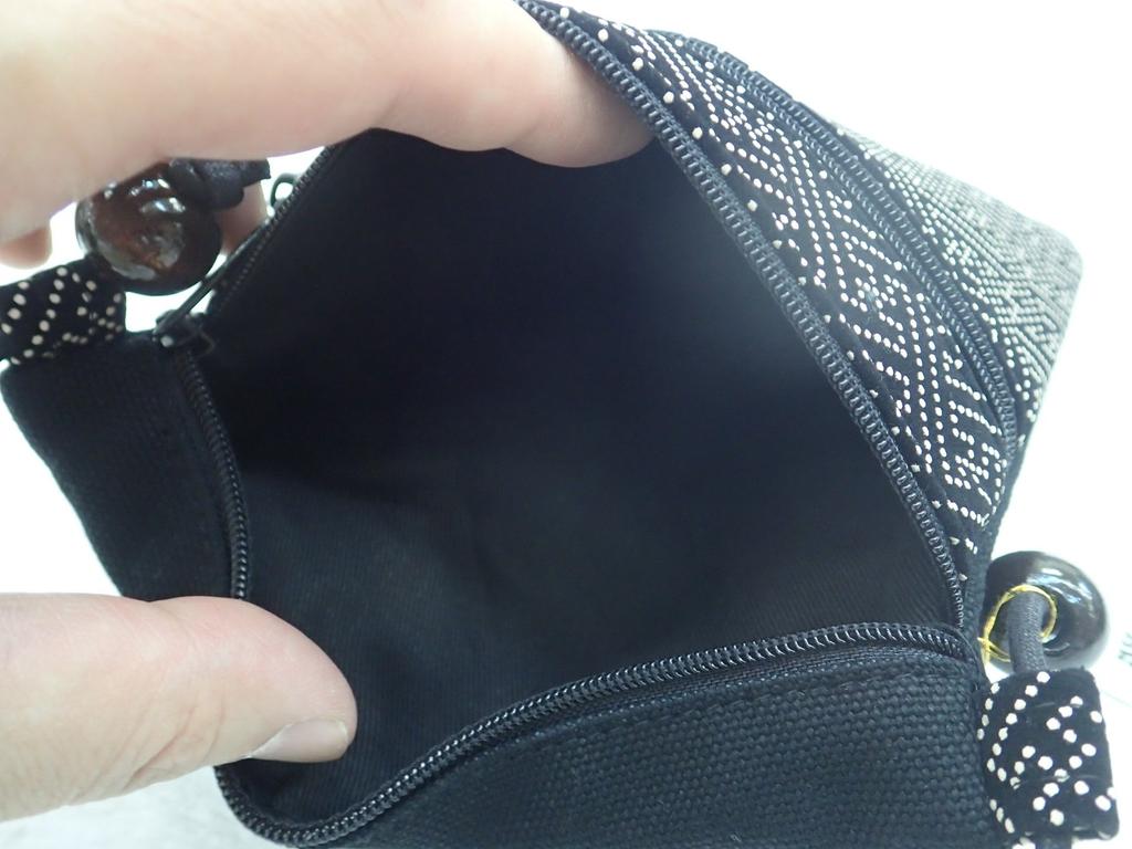 Bolsa com Zíper Estilo Inden com Padrão Sasai WAYU-RAKU (04000-300)