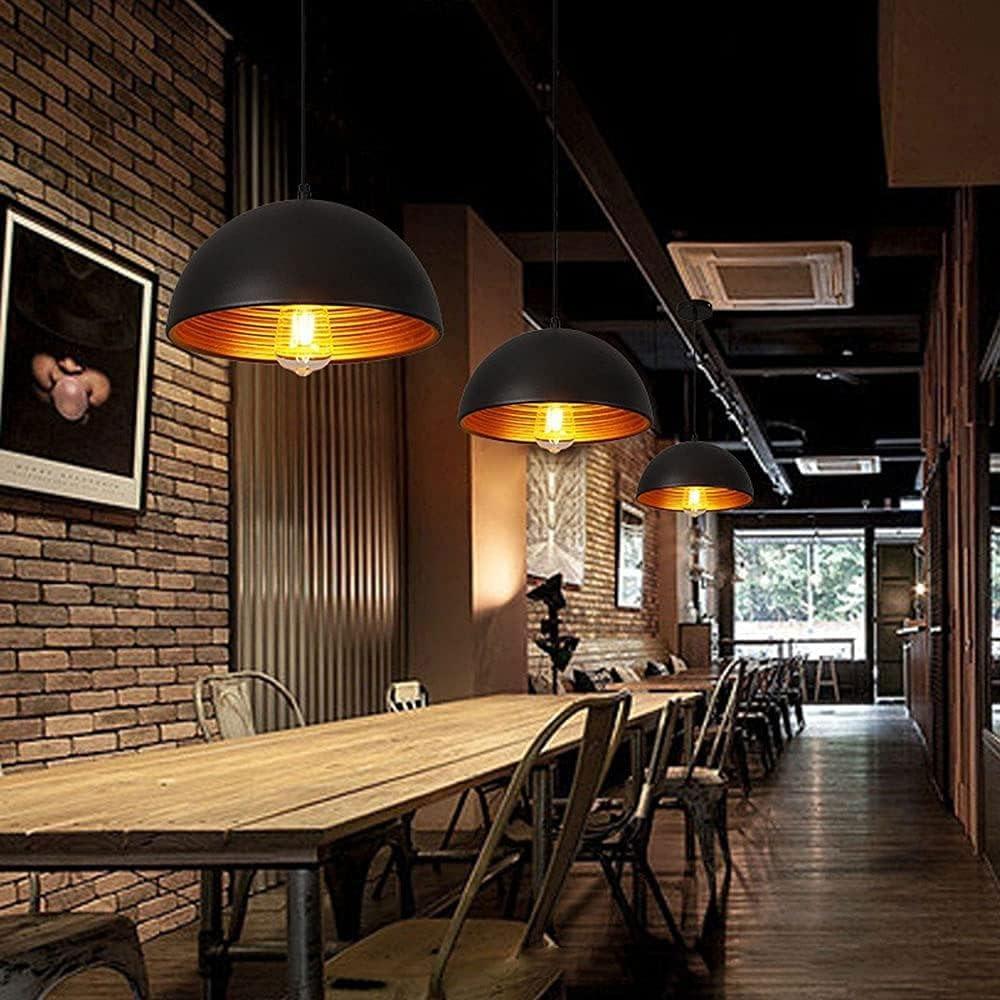 Nordic Retro Industrial Black Pendant Lamp E27 Restaurant Dining table Bar loft Decorative Chandeliers Pendant Hanging Lighting