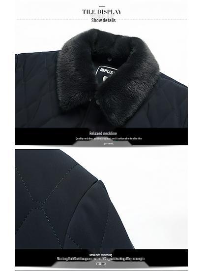 Lekka pikowana kurtka męska z wzorem rombów - Jedwab morwowy, Ciepła odzież wierzchnia na jesień/zimę.