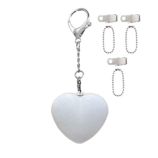 Keychain Pendant Cat Paw Cloud Heart Design Purse Light Ultra-Thin Touch Sensor Light Rechargeable LED Lamp