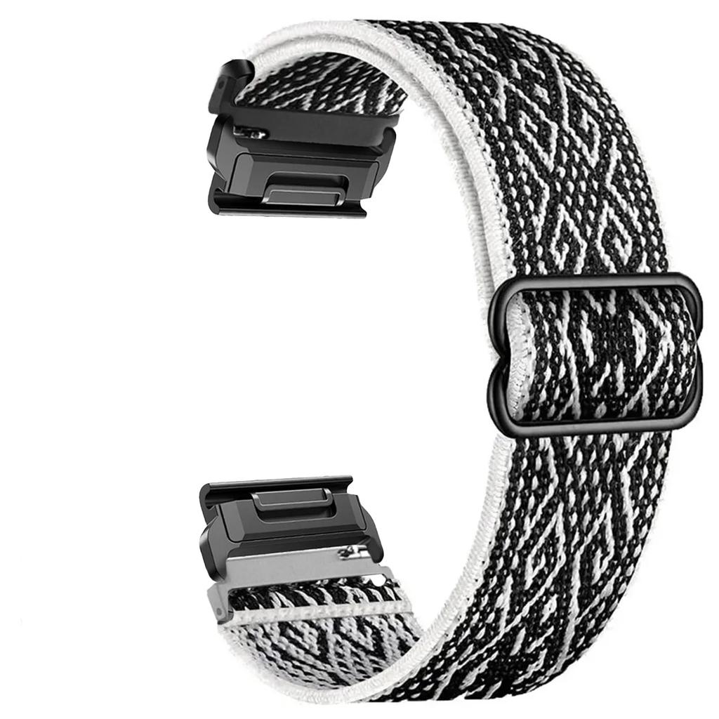 Elastyczny pleciony nylonowy pasek pętla do Garmin 22 26mm Fenix 7 7X 6X 6 Pro 5 5s 5X Plus 3HR 945 Epix Gen 2 Enduro Quickfit