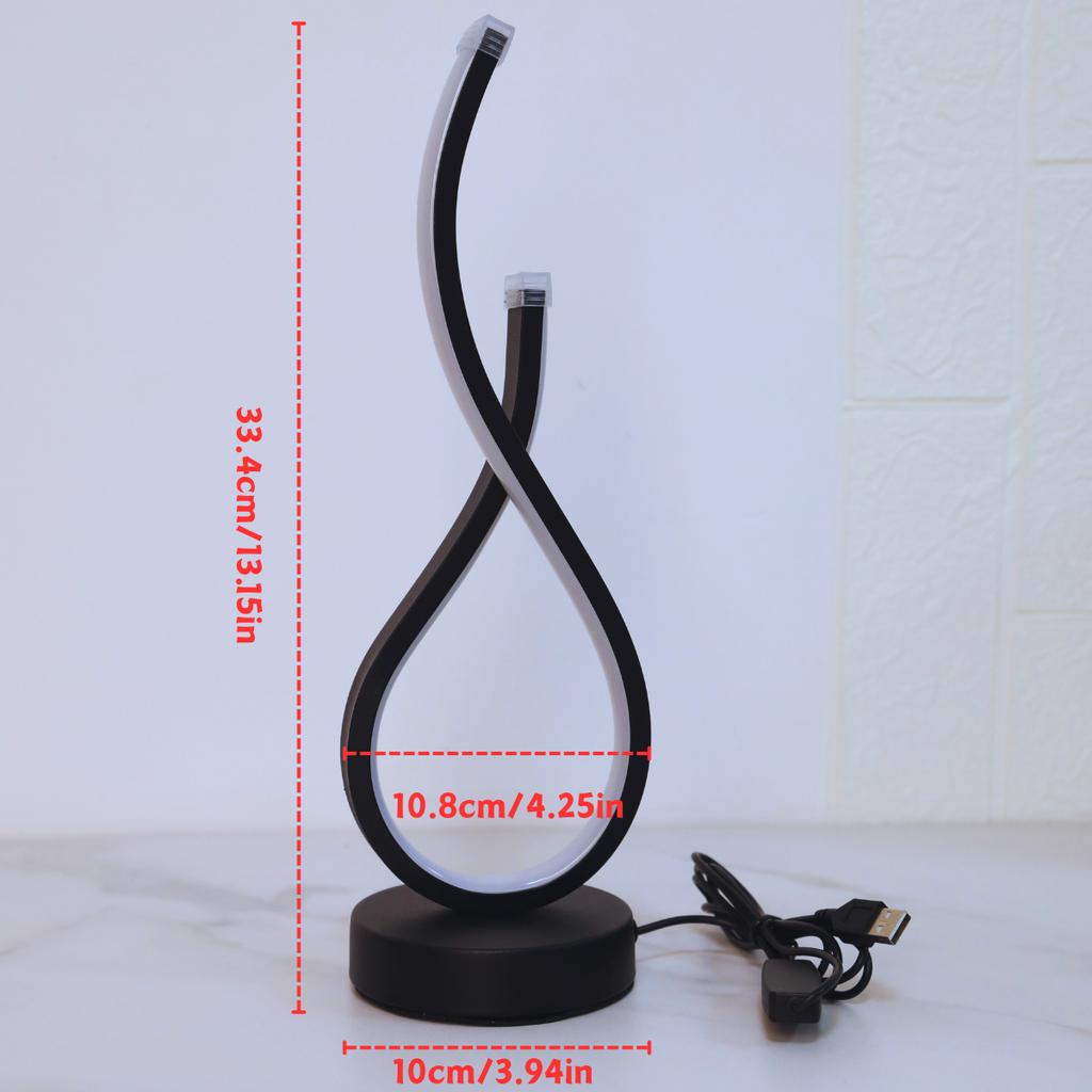 Modern style LED table lamp with three color dimming and USB power supply - the perfect choice for home decoration