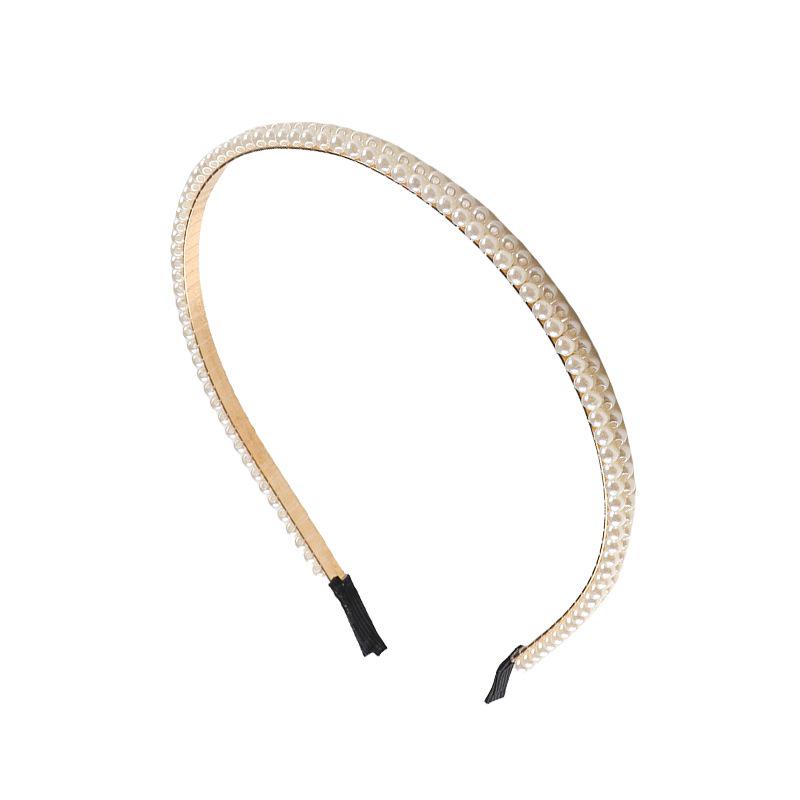 Women's French Retro High-End Pearl Headband: Versatile Hair Accessory for Styling and Face Washing