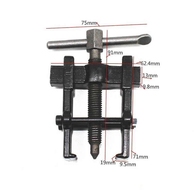2.5" Adjustable Clamping Depth 2 Leg Gear Puller Hub Bearing Removal Pulley Tool