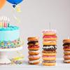 Acrylic Donut Stand, Removable Clear Donut Display Stand Bagels Holder for Party Wedding Birthday Treat Display Corner Decor