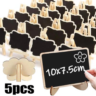 5/3/1Pcs Message Blackboard Popular Mini Chalkboard Wooden Signs Message Suitable for Parties Receptions Baby Showers Dinners