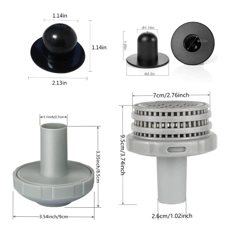 Screen Filter Assembly Water Circulation Swimming Pools Hose Adapter Connection