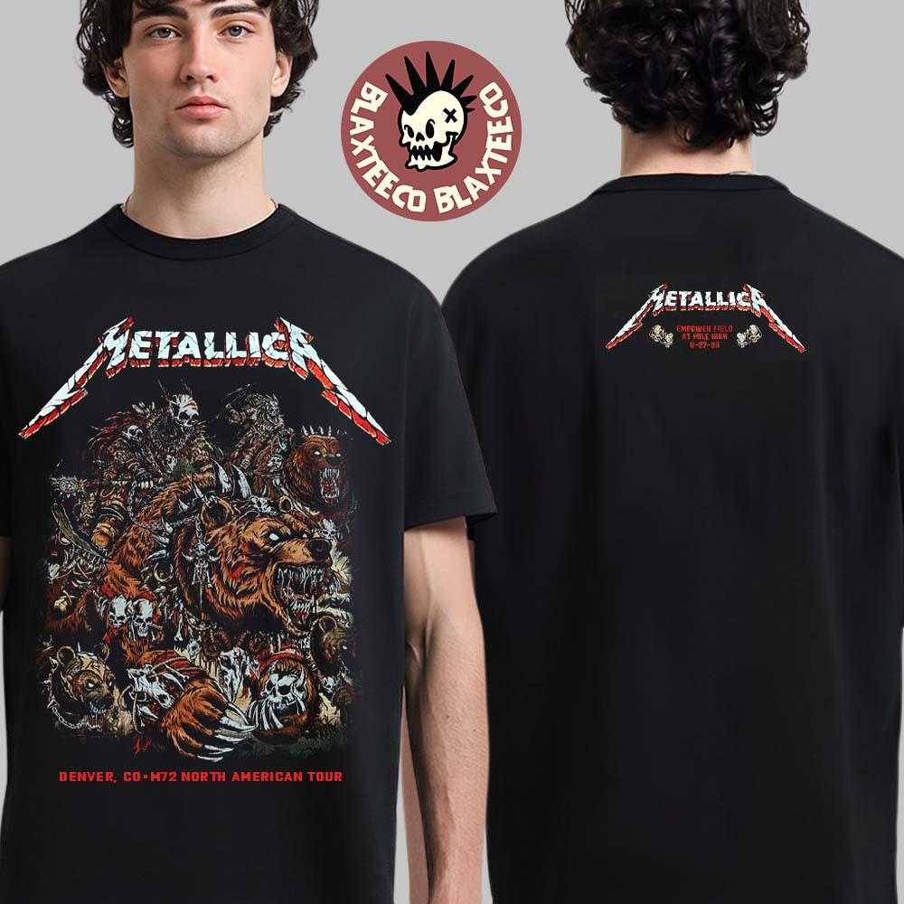 Metallica M72 Денвер 27.06.2025 Empower Field Репринт Двусторонняя S-4XL Унисекс Футболка L
