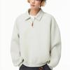 Classic American Style Polo Collar Sweatshirt For Men With Cotton Blend Comfortable Fit Casual Wear
