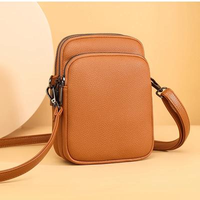 Genuine Leather Mobile Phone Bag for Women  Designer Crossbody Bags  Messenger Bag