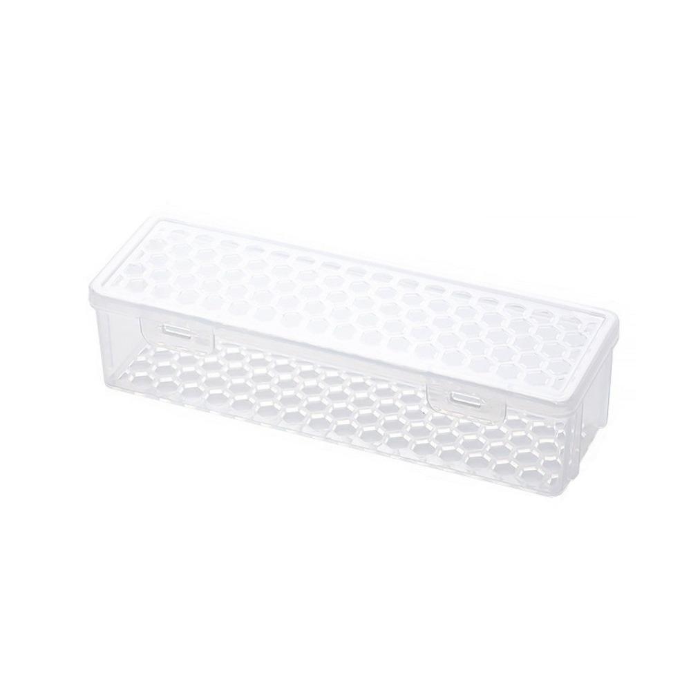 Hollow Out Chopsticks Cleaning Storage Box Plastic Chopsticks Spoon Cleaning Box Dishwasher Rectangle Clear
