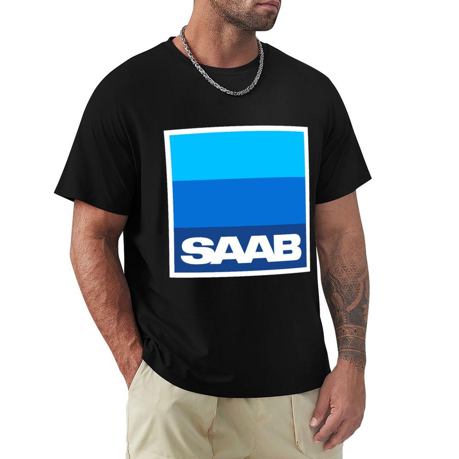 

SAAB 3 Colors TShirt Short sleeve tee graphic t shirt vintage football t shirt fruit of the loom mens t shirts 4XL