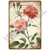 Vintage Flowers For Garden Decorations Retro Metal Sign Home Wall Art Mural Tin Sign Room Decor Plaque Plate Gift Farm Painting