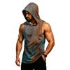 Men's Sleeveless Hooded Tank Top Muscle Fit Breathable Quick Dry Workout Gym Vest for Training Running