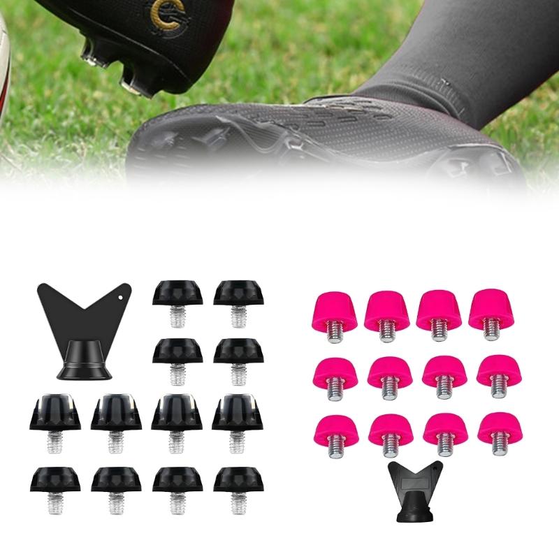 12Pcs Universals Football Shoe Stud Replacement Professional Soccer Cleats Football Boot Spikes for Soccer Shoes