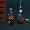 Wood Engraved Tangma Key Chain Cute Small Pendant Keychain Rainbow Wood Products Bag Backpack Charm Phone Pendant