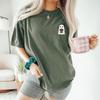 Halloween Pocket Size Ghost T Shirt Cute With Plant Lover Little