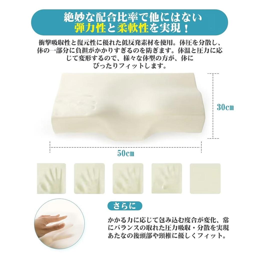 Sleepeach Memory Memory Foam Natural Support for and Shoulders Just Pillow, Foam, Pillow, Head, Neck, Pillow, Fit, Cover, Washable, 5030cm10-6cm