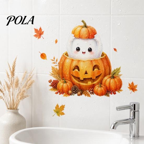 Cute Animal Stickers for Kids Thanksgiving Fall Wall Stickers, Cartoon Rabbit Squirrel Pumpkin Maple Leaf Decals Environmentally Friendly Art Bedroom