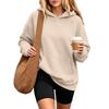 Damen Kapuzenpullover Sweatshirt mit Tasche Langarm Lässig Bequem