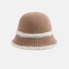 Breathable Knitted Bucket Hat Hollow Out Sun Protection Cap Visor Cap Woven Fisherman Hat  Women