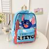 Stitch Children Cartoon Print School Backpack With Breathable Nylon For Kindergarten Kids