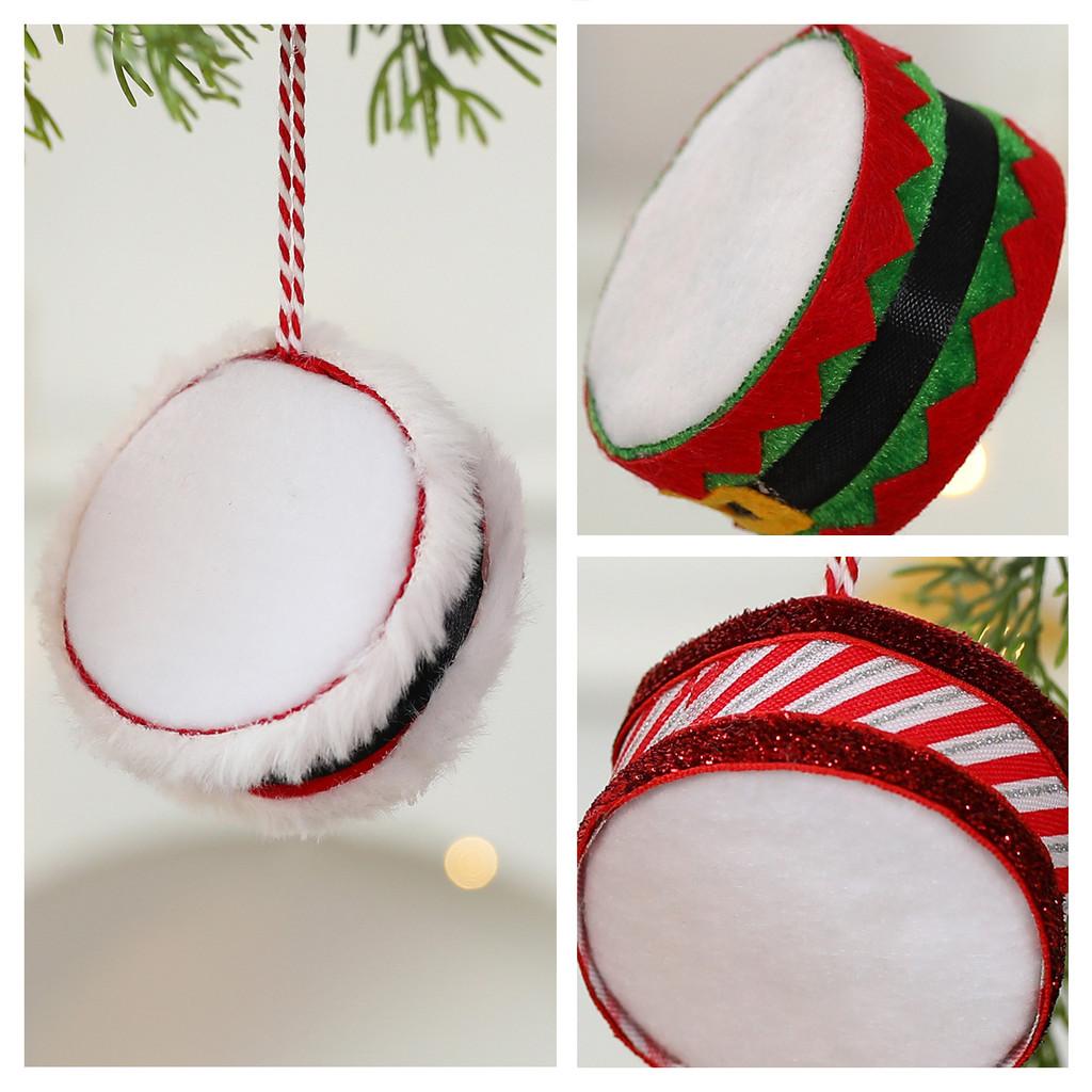 Weihnachtstrommel Anhänger Weihnachtsbaum Dekoration Mit Stoffmaterial Für Saisonale Feste