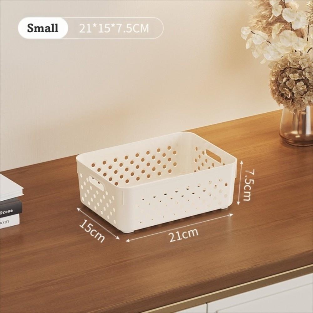 Plastic Clothing Storage Basket Stackable Snack Storage Basket  Home Organization