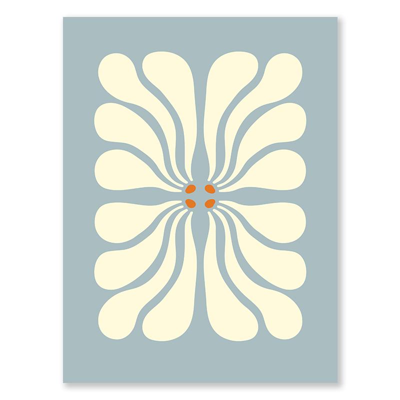 Blue Matisse Print Poster Flower Market Canvas Painting Boho Simple Modern Daisy Wall Art Gallery Living Room Decoration