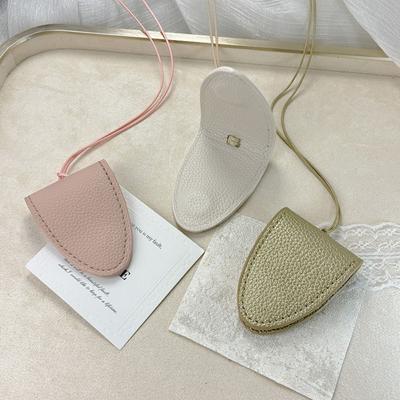 PU Leather Eyeglasses Storage Bag Pendant Magnetic Hanging Neck Sunglasses Pendant Clip Durable Multifunction Glasses Clip