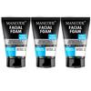 Mancode Detoxifying Face Wash for Men - Clear Skin, Oil Control, Acne Defense, Dark Spot Reduction, Pollution Protection - Pack of 3 | Men's Skinca